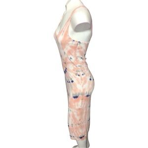 Lovestitch Peach and Navy Patterned Dress